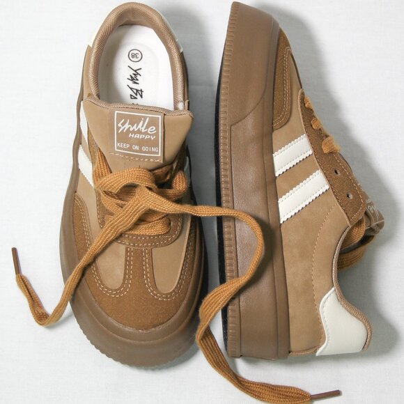 Platform Germany Army Sneakers, Womens' Trendy Stylish Comfortable Vintage - Picture 4 of 6